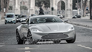 Aston Martin DB10 spotted on the set of James Bond