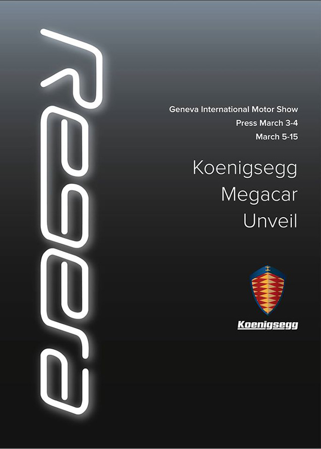 Koenigsegg kondigt tweede model aan voor Genève 