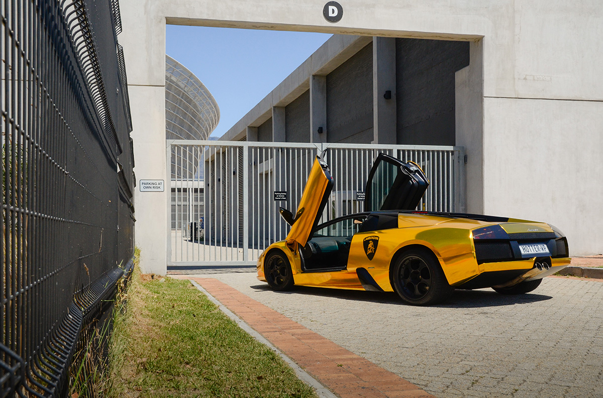 Fotoshoot: Lamborghini Murciélago in Zuid-Afrika