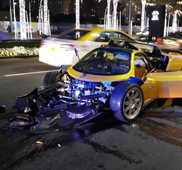 Pagani Zonda C12-F crashed in Dubai