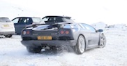Filmpje: Lamborghini Diablo VT in de sneeuw