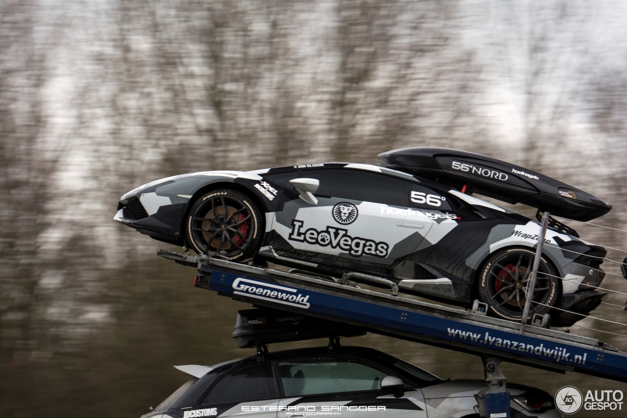 Spot van de Dag: Lamborghini Huracan op de trailer