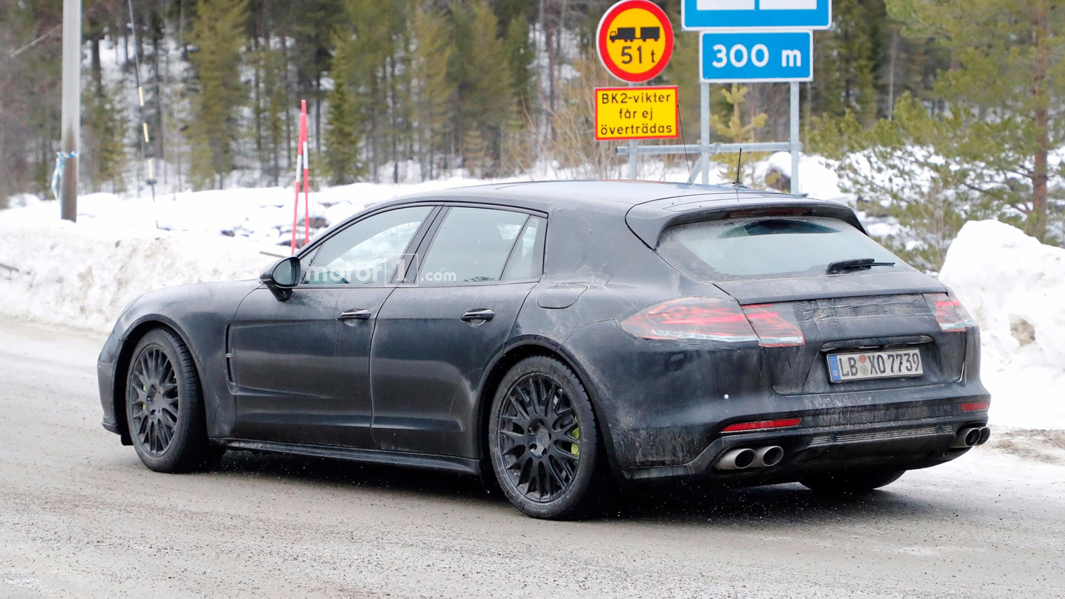 Porsche Panamera Sport Turismo met minimale camouflage gespot