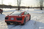 This winter scenery is a great backdrop for the Audi R8 V10 Plus 