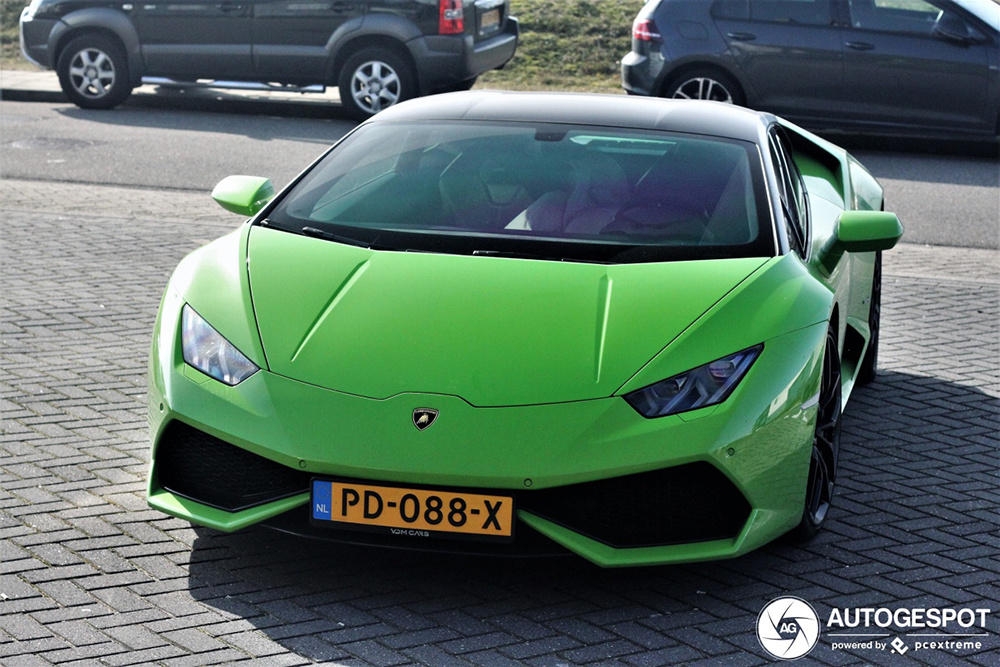 Rapper Boef gespot met een Lamborghini Huracán LP610-4