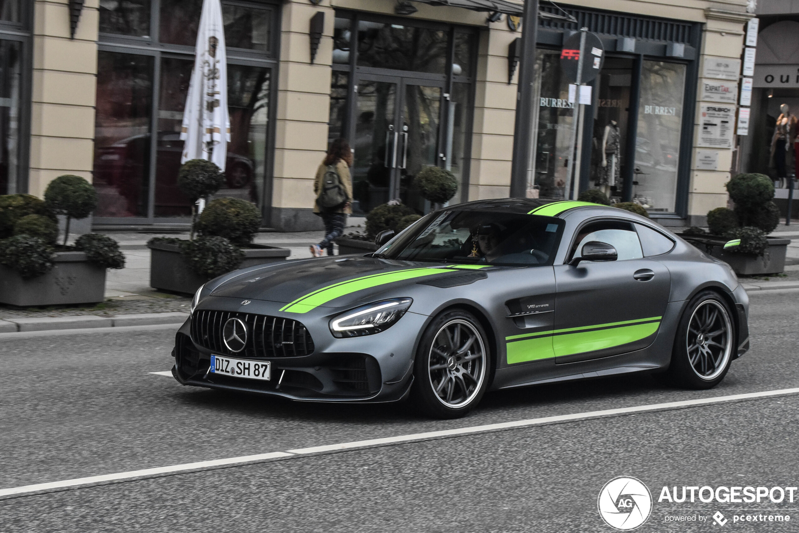 Mercedes-AMG GT R Pro conquers the streets of Wiesbaden Germany.