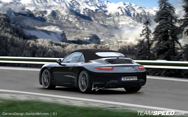 Rendering: Porsche 991 Carrera 4S Cabriolet