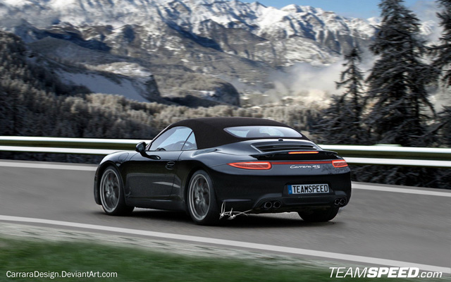 Rendering: Porsche 991 Carrera 4S Cabriolet