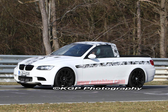 Spyshots: bizarre BMW M3 E92 Pickup op de Nordschleiffe