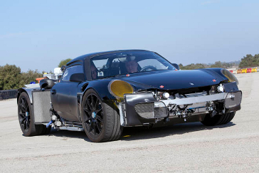 Porsche 918 Spyder prototype op het circuit 