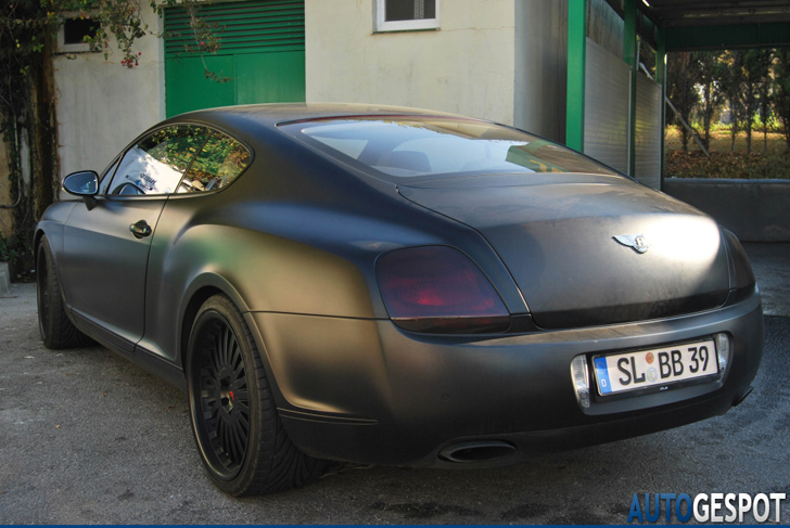 Duistere spot: Bentley Continental GT