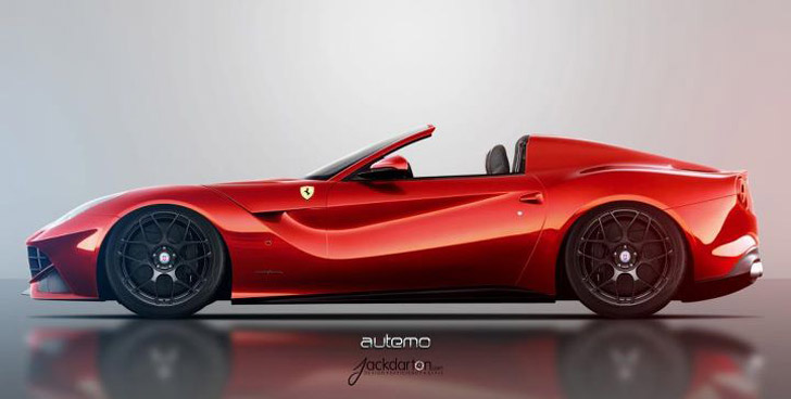 Rendering: Ferrari F12berlinetta Spider