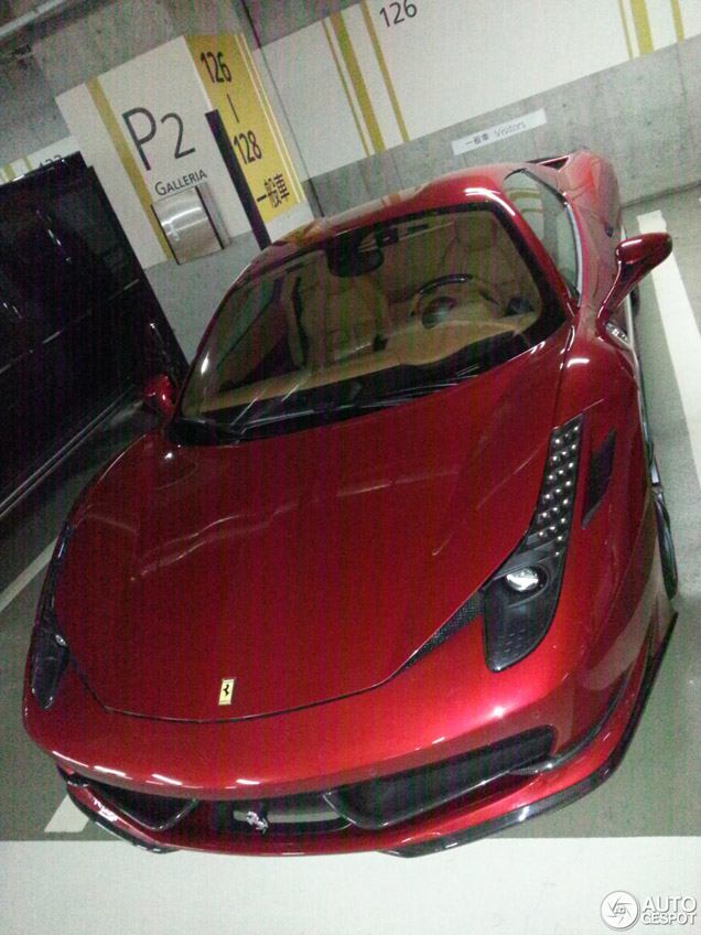 Een unieke mix: Ferrari 458 Spider gespot in Japan
