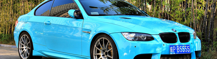 Avistado en China: BMW M3 E92 Coupe en un azul muy especial