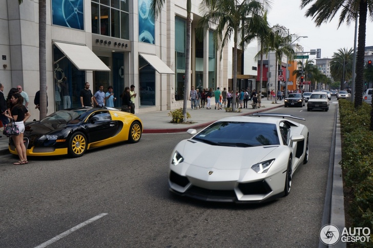 Supercar spotted in a famous shopping district