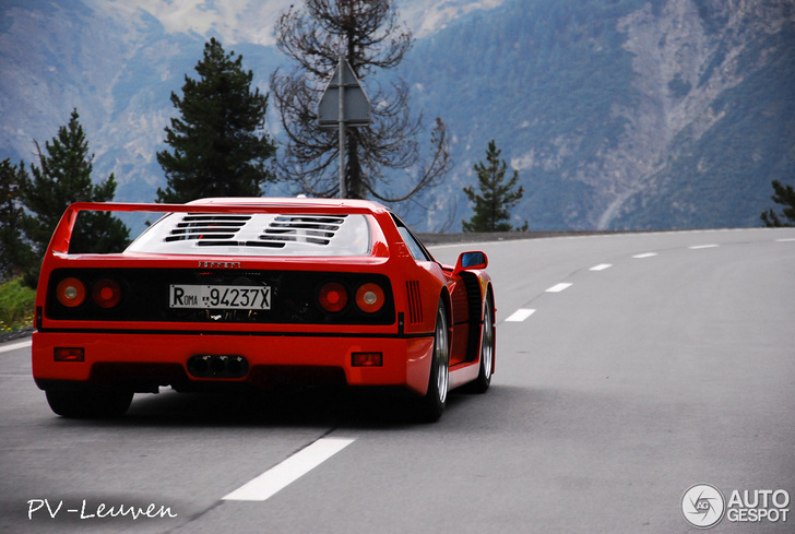 Het spotten van een Ferrari F40, een beste ervaring