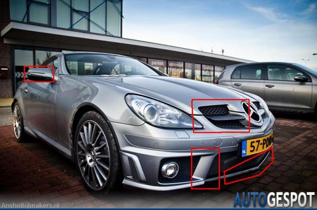 Auto's herkennen: Mercedes-Benz SLK 55 AMG
