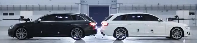 Audi RS4 Avant leent zich prima voor een potje paintballen