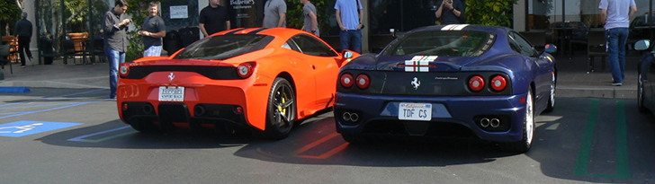 Ferrari 458 Speciale in the United States spotted in good company