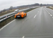 Movie: McLaren 650s loses control on the highway