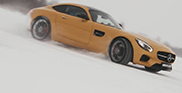 Mikko Hirvonen drift met de Mercedes-AMG GT S 