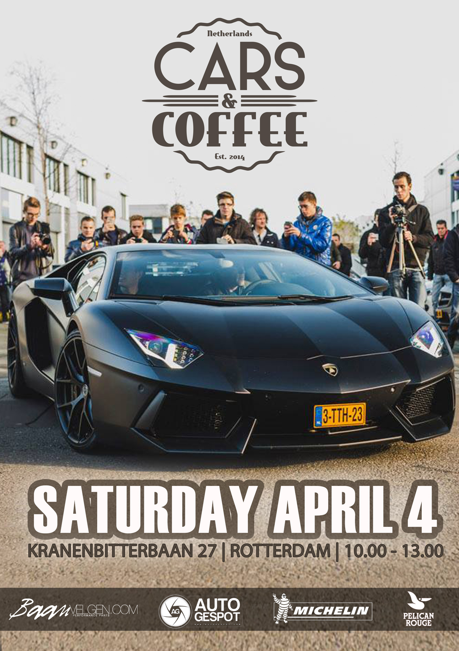 4 april Cars & Coffee Season kick-off!