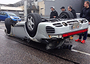 Porsche 959 turns upside down in Geneva