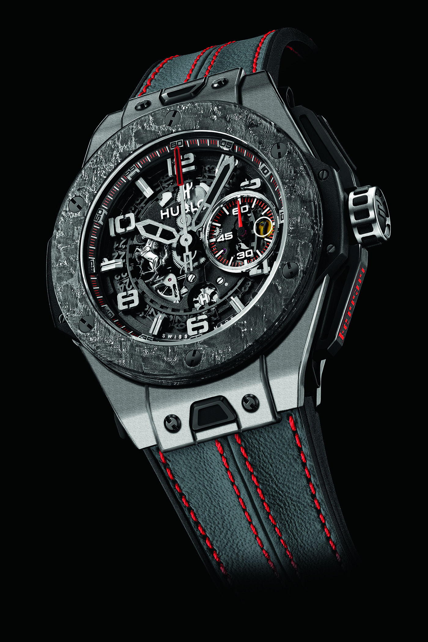 Hublot toont Ferrari Big Bang Carbon Titanium & Carbon Gold 