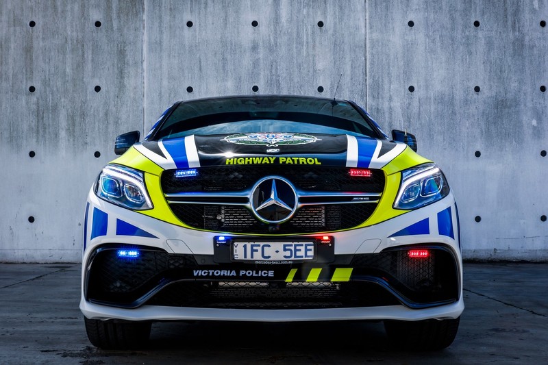Pull over! Mercedes-AMG GLE 63 S Coupe in politietrim