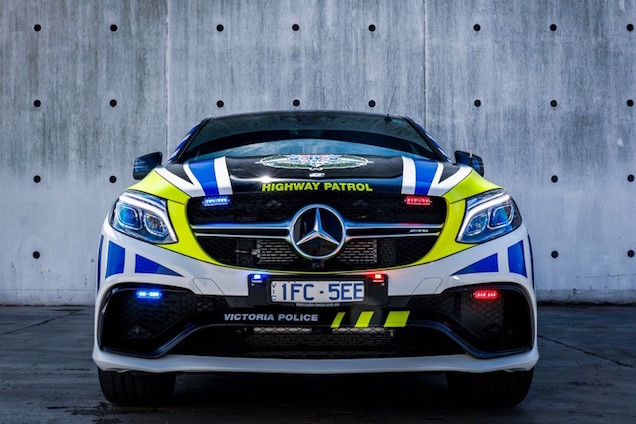 <i>Pull over!</i> Mercedes-AMG GLE 63 S Coupe in politietrim