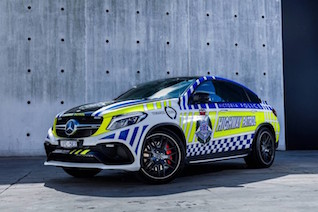 <i>Pull over!</i> Mercedes-AMG GLE 63 S Coupe in politietrim