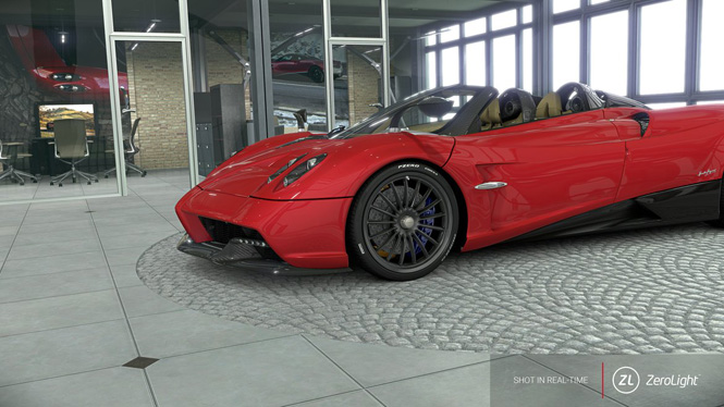 Nu ook lekker spelen met de Huayra Roadster