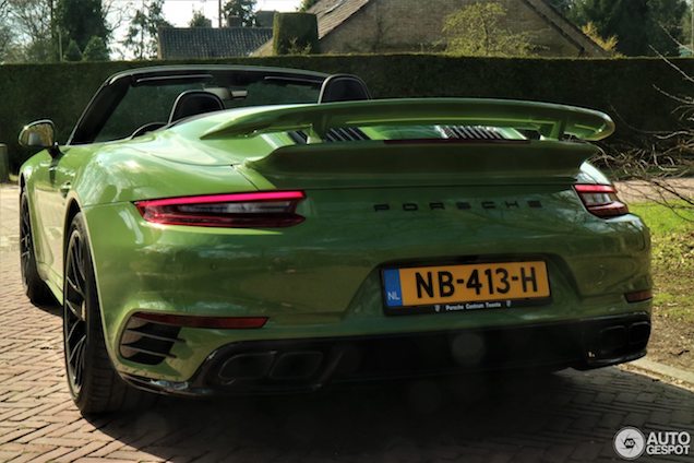 Porsche 991 Turbo S Cabriolet is niet zo anoniem