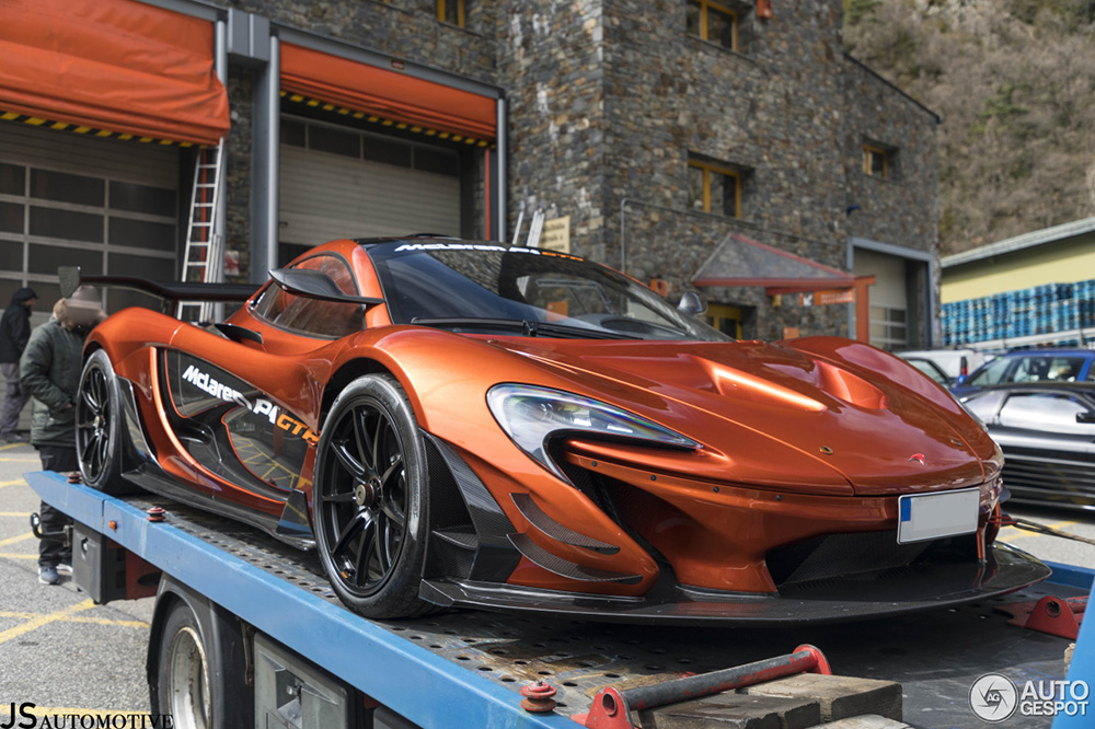 McLaren P1 GTR gespot in Andorra