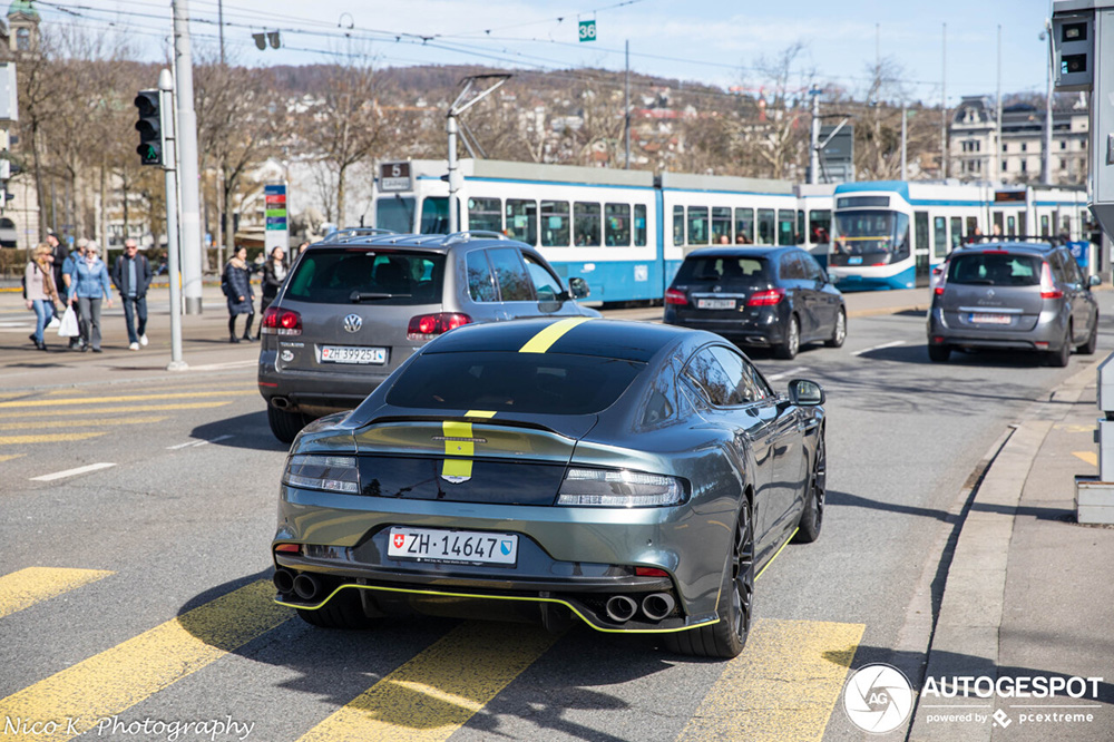 Sportieve Aston Martin Rapide S AMR gespot in Zürich