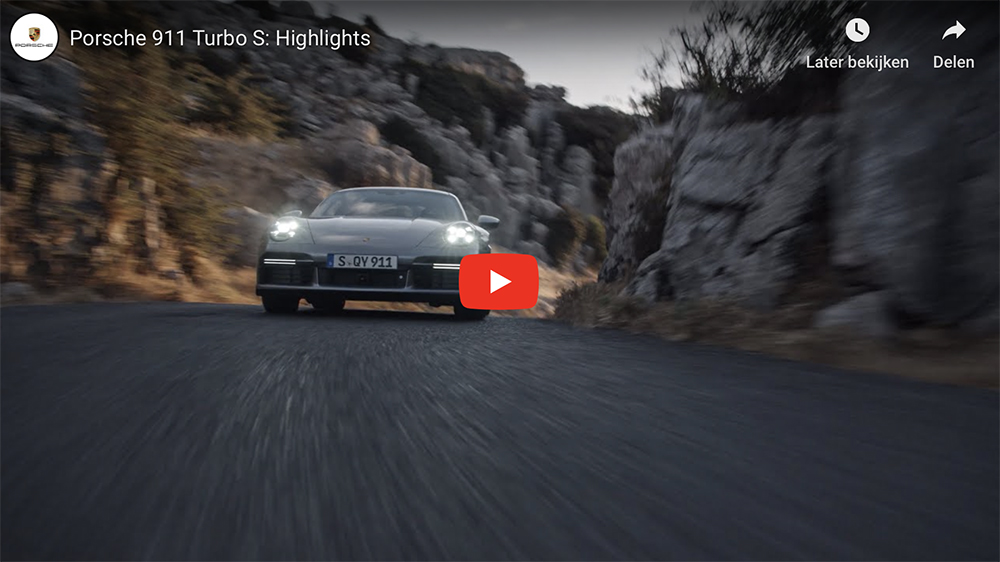 Filmpje: digitaal genieten van de Porsche 992 Turbo S