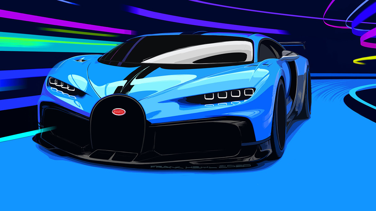 Fast in corners, voracious on country roads: Bugatti Chiron Pur Sport