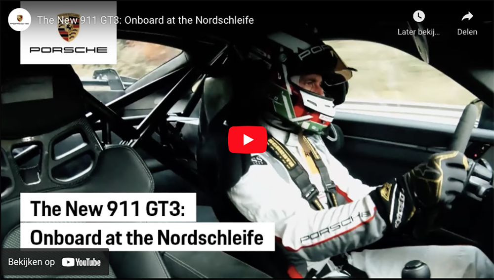 Filmpje: aan boord van de Porsche 992 GT3 tijdens een rondje op de Ring