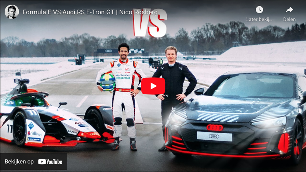 Nico Rosberg laat ons de Audi RS E-Tron GT zien