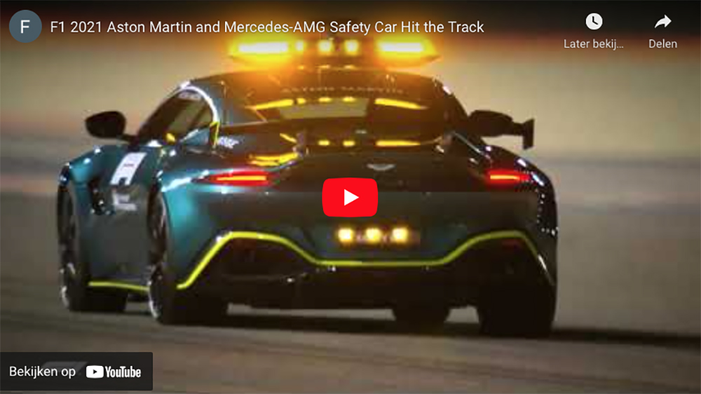 Filmpje: zie de nieuwe Formule 1 safety cars in actie