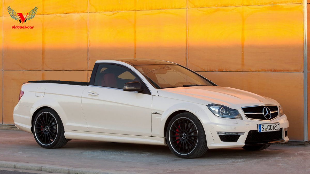 Leuk voor op het weiland: Mercedes-Benz C 63 AMG Pick-Up