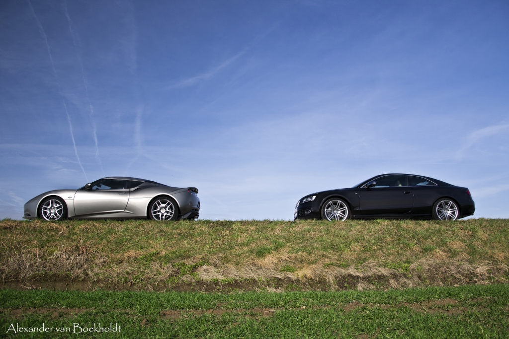 Fotoshoot: Lotus Evora en Audi S5