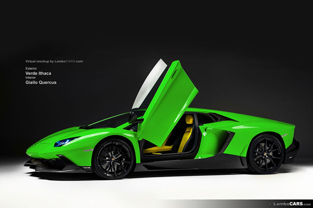 A lot of colours for the Lamborghini Aventador LP720-4 50 Anniversario