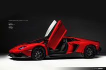 Kleurenfestijn voor de Lamborghini Aventador LP720-4 50 Anniversario  