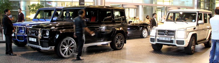 El Mercedes-Benz Clase G es cada vez más común en Dubái