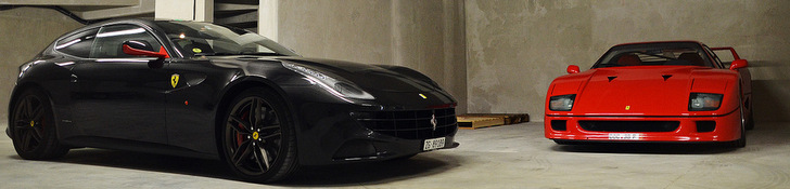 Ferrari FF reperat intr- companie placuta