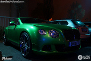 Apple Green looks great on the Bentley Continental GT Speed