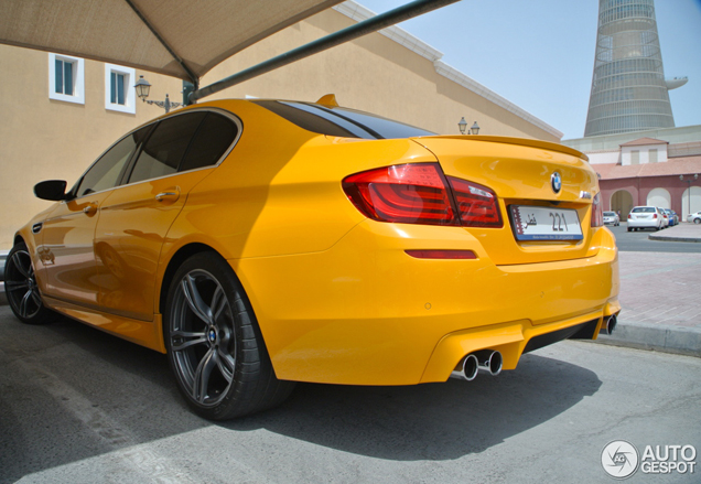 BMW M5 F10 looks trendy in Qatar
