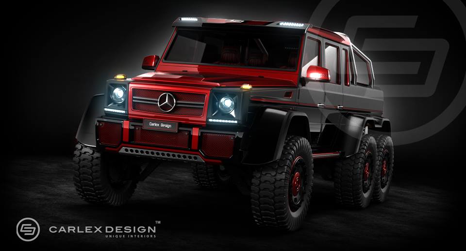 Gewilde Mercedes-Benz G 63 6x6 volgens Carlex Design