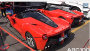Movie: three Ferrari LaFerraris on Monza